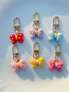 Polka Dot Butterfly Keychain Cute Pastel Bag Charm