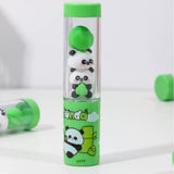 Cute Panda Mini Puzzle Eraser Set Kawaii Stackable 3D Erasers for Kids