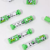 Cute Panda Mini Puzzle Eraser Set Kawaii Stackable 3D Erasers for Kids