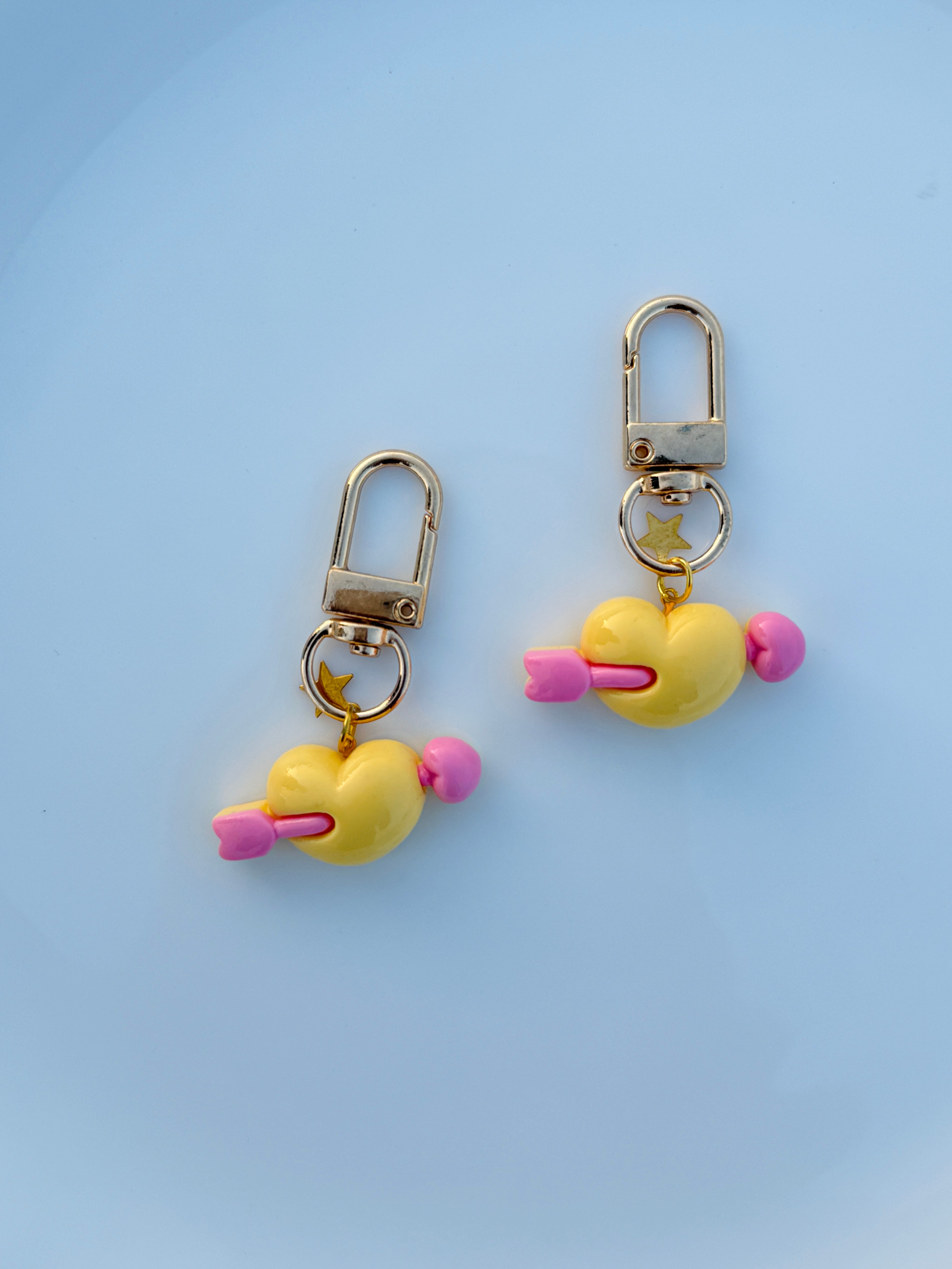 Cupid Heart Arrow Keychain Cute Aesthetic Love Charm