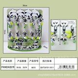 Cute Panda Bell Keychain Mini Panda Bag Charm (Random Design)