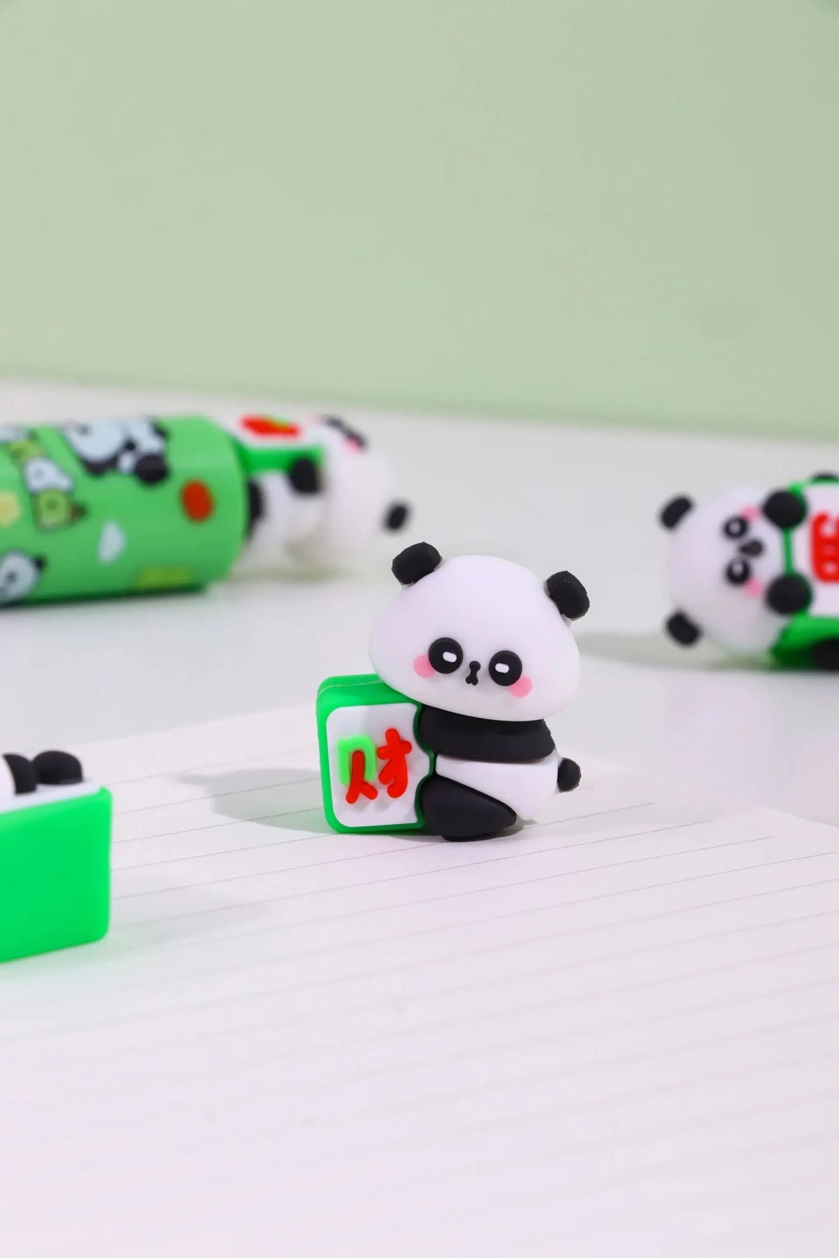 Cute Panda Magic Box Eraser Set Kawaii 3D Puzzle Eraser Gift Pack for Kids