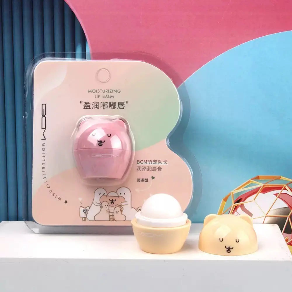 Cute Bear Moisturizing Lip Balm Hydrating Nourishing Lip Care