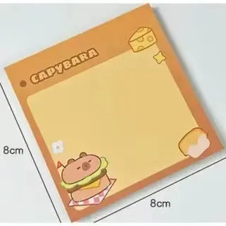 Capybara Sticky Notes Cute Memo Pads