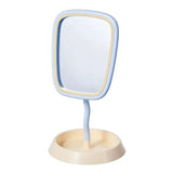Pastel Wavy Vanity Mirror with Stand