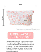 INS Floral Bowknot Cosmetic Bag Travel Clutch & Menstrual Storage Pouch for Women