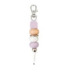 Handmade Beaded Keychain with Wooden & Silicone Beads