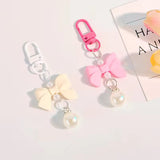 Butterfly Knot Resin Pendant CharmPhone Headset & Bag Accessory Keychain for Girls & Students