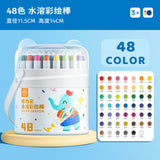 Washable Oil Painting Crayon Stick Set 12/24/36/48 Colors Safe No-Mess Kids Art Crayons