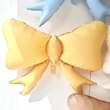 Pastel Bow Mylar Balloons Mylar Matte Bowtie Globos for Girl Baby Shower & Birthday Party Decoration