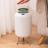 Smart Motion Sensor Trash Can Automatic Lid Small Plastic Waste Bin for Bedroom, Bathroom, Kitchen & Office