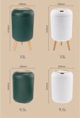 Smart Motion Sensor Trash Can Automatic Lid Small Plastic Waste Bin for Bedroom, Bathroom, Kitchen & Office