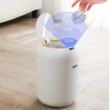 Smart Motion Sensor Trash Can Automatic Lid Small Plastic Waste Bin for Bedroom, Bathroom, Kitchen & Office