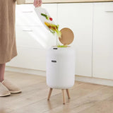 Smart Motion Sensor Trash Can Automatic Lid Small Plastic Waste Bin for Bedroom, Bathroom, Kitchen & Office