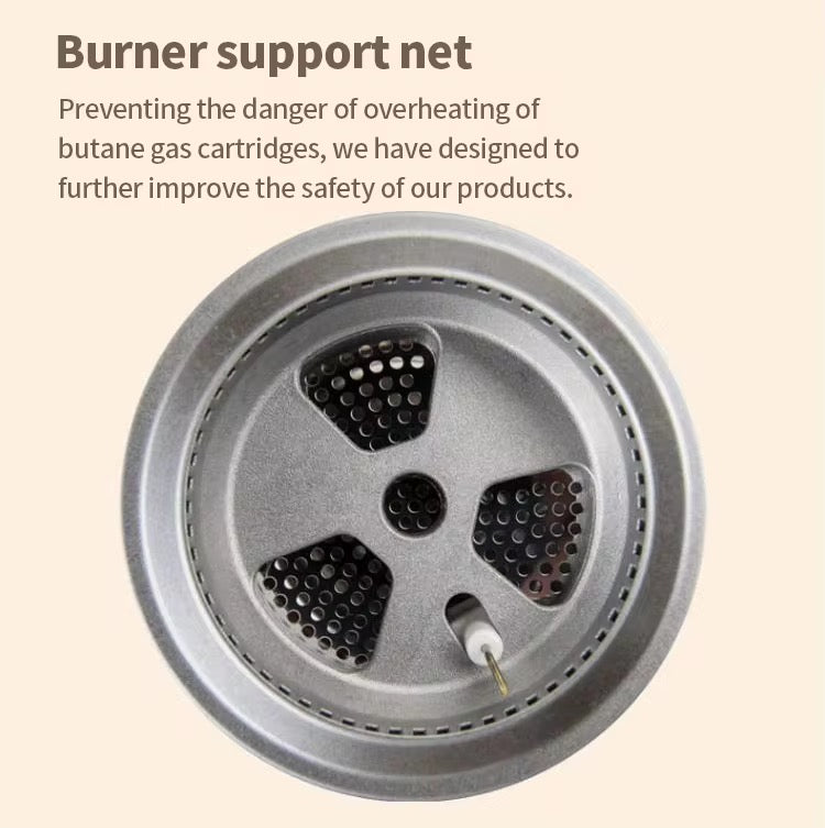 Portable Outdoor Camping Gas Stove Professional Travel Picnic Butane Stove Lightweight & Compact Cooktop for Hiking & Survival