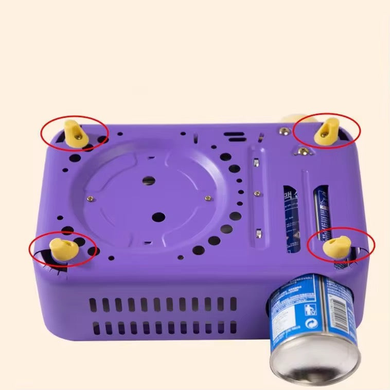 Portable Outdoor Camping Gas Stove Professional Travel Picnic Butane Stove Lightweight & Compact Cooktop for Hiking & Survival