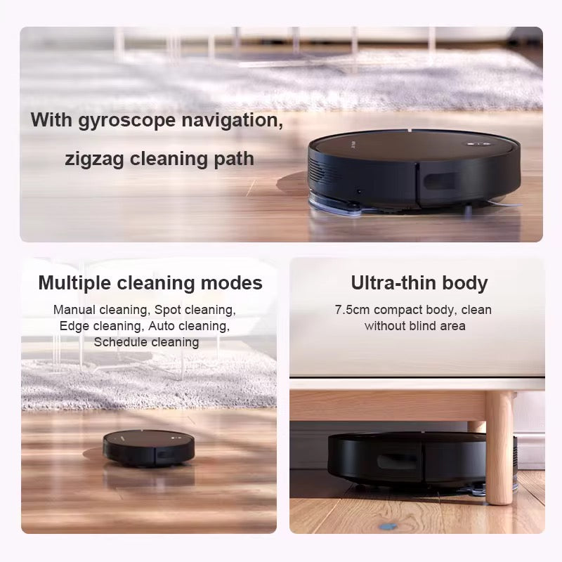 Smart Robot Vacuum Cleaner with UV Sterilization USB Powered Sweeping & Mopping Robot – Automatic Household Floor Cleaner