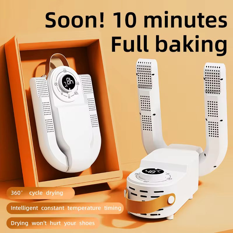Electric Portable Foldable Smart Shoe Dryer Household Shoe Dehumidifier for Boots, Sneakers & Football Shoes