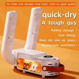Electric Portable Foldable Smart Shoe Dryer Household Shoe Dehumidifier for Boots, Sneakers & Football Shoes