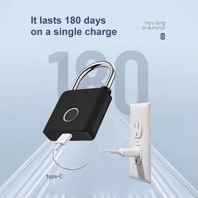 Fingerprint Smart PadlockBiometric Lock for Travel Luggage, Gym Lockers, Cabinets & Backpacks