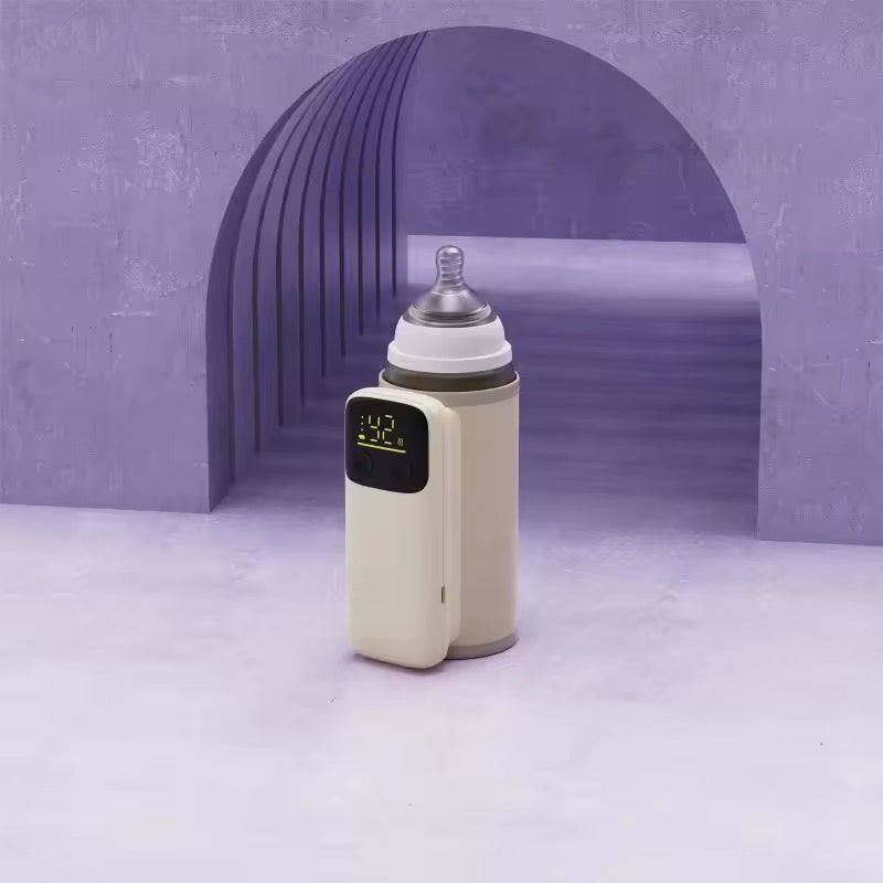 Rechargeable Portable Baby Bottle Warmer Milk & Formula Heater USB Milk Heating Machine for Travel & Home