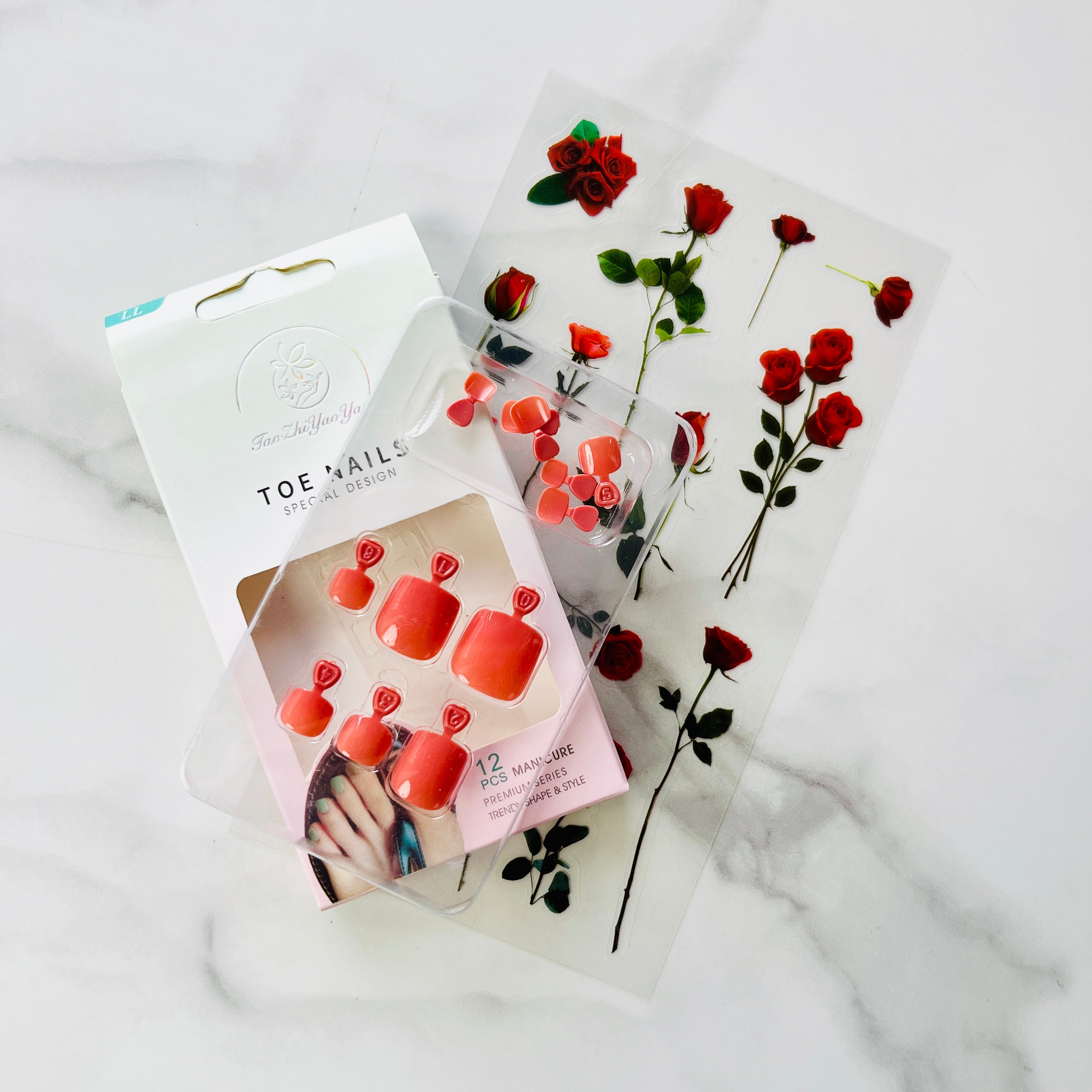 Solid Color Toenail Stickers Easy Self Adhesive Nail Wraps