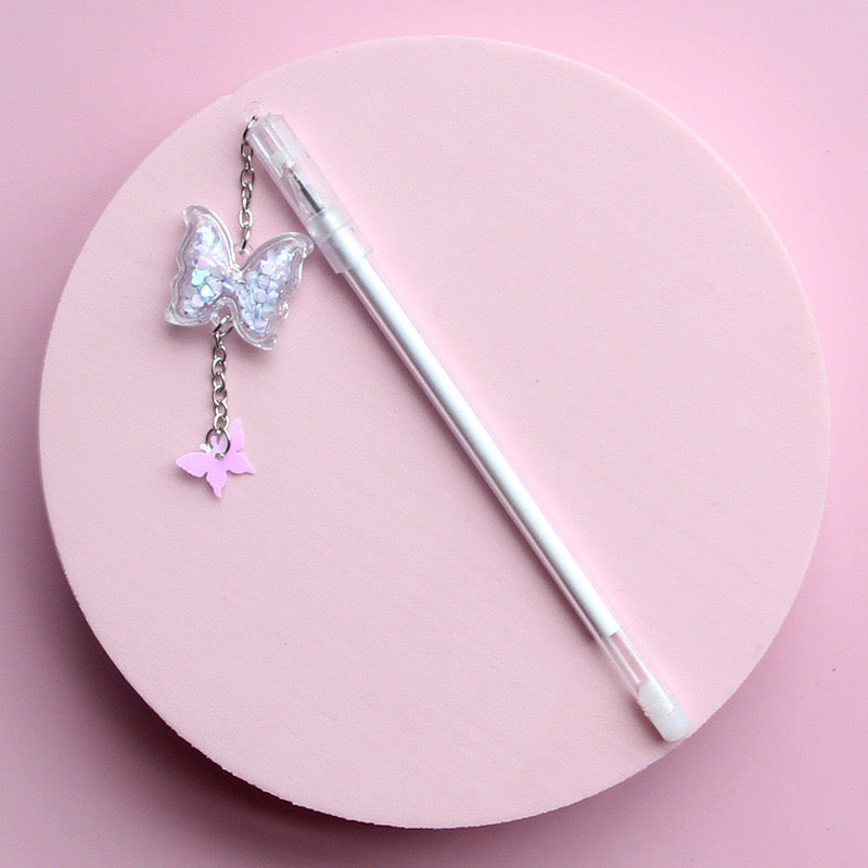 Glitter Decor Neutral Pens Cute Ballpoint Pens for Office & School Use