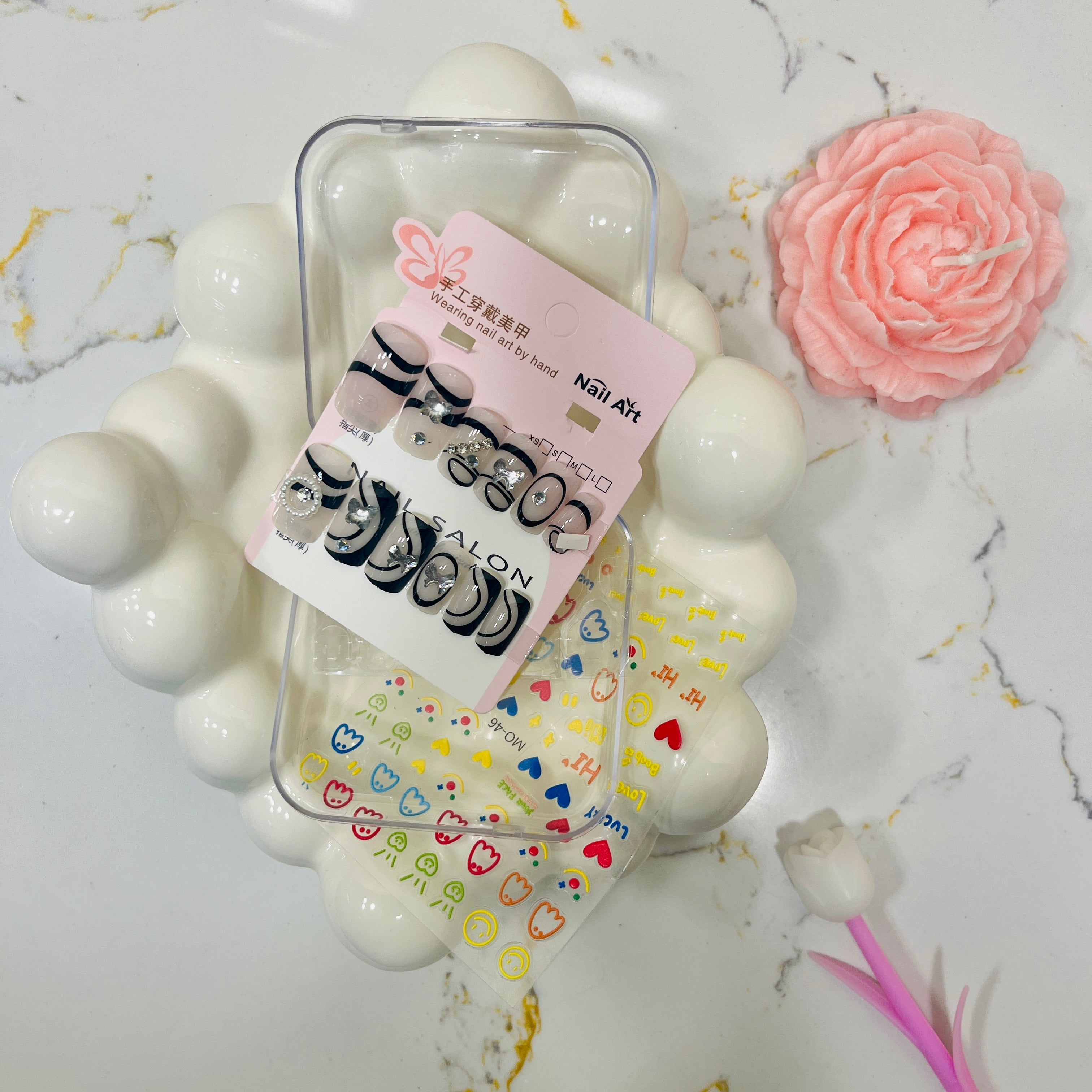 Handmade Press On Nail Art Set