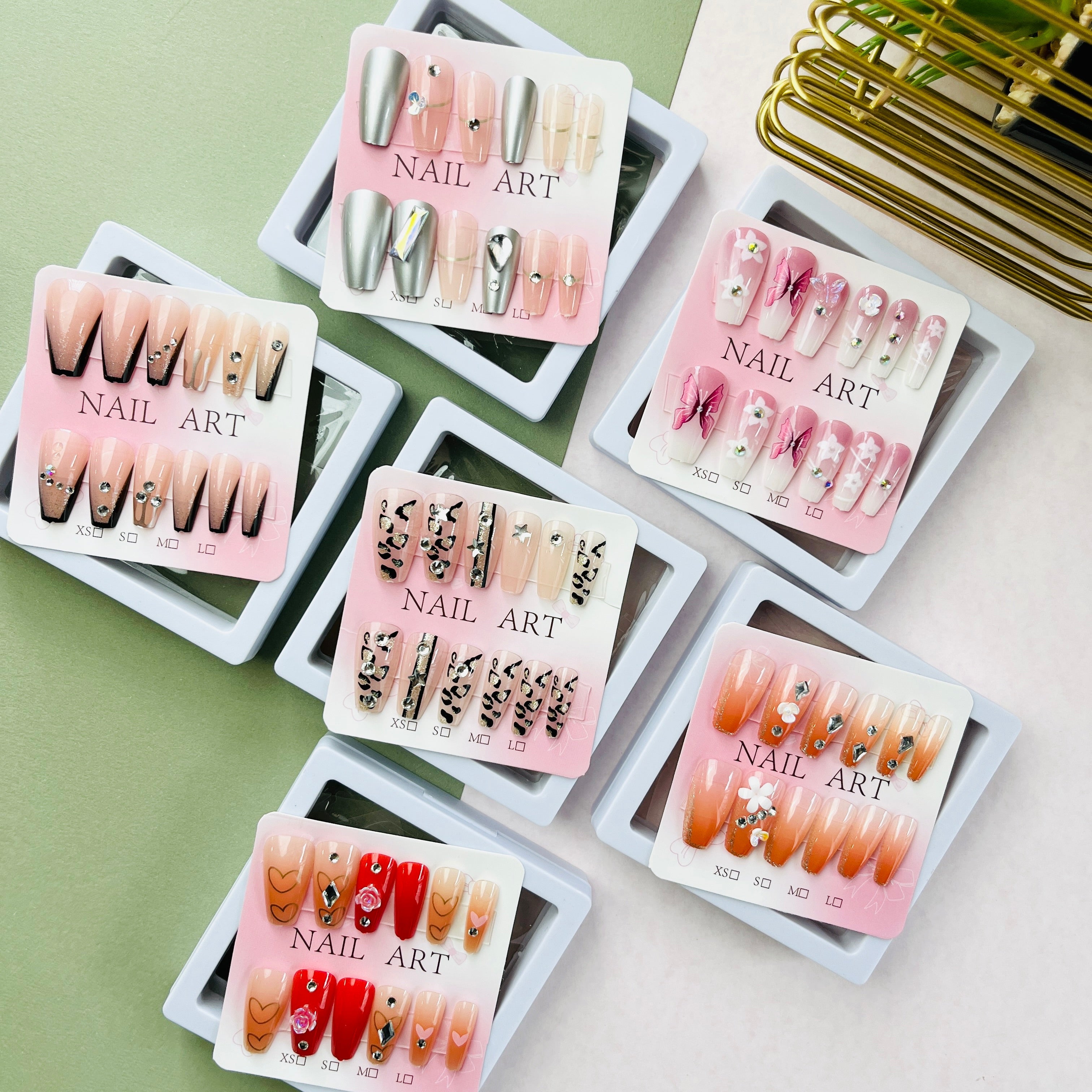 Cute Nail Stickers for Children Long & Short Wearable Designs