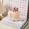 Cute Snail Pen Holder Organizer Pastel Desk Storage Container for Stationery & Accessories