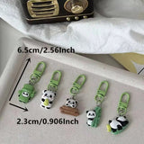 Cute Panda Keychain Charm Mini Cartoon Animal Bag Pendant & Key Ring
