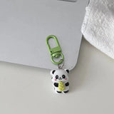 Cute Panda Keychain Charm Mini Cartoon Animal Bag Pendant & Key Ring