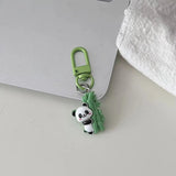 Cute Panda Keychain Charm Mini Cartoon Animal Bag Pendant & Key Ring