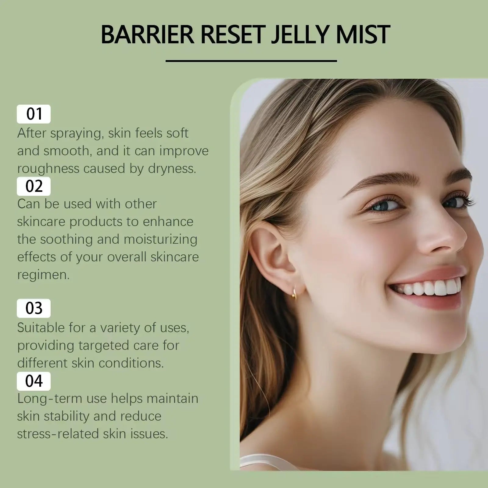 Hoygi Magnesium Milk Barrier Reset Jelly Mist Soothing Hydrating Face Mist for Sensitive & Dry Skin (100ml)