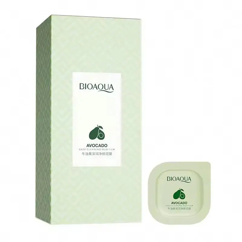 Avocado Deep Cleansing Mud Mask Pods Moisturizing & Oil Control Facial Mask (Individual Capsules)