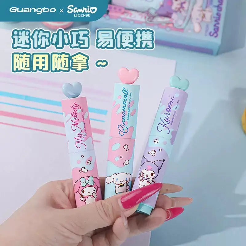 Mini Dual Tip Highlighter Set Cute Pocket Fluorescent Marker (3 Colors)