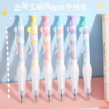 Characters 0.5mm Gel Ink Pen Cute Pastel Retractable Black Ink Pen for School & Office