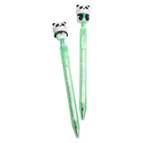 Cute Panda Retractable Gel Pen 0.5mm Black Ink Kawaii Writing Pen
