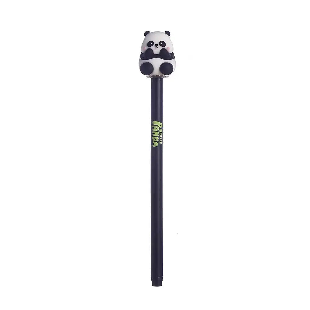 Cute Panda 3D Gel Ink Pen Kawaii 0.5mm Black Ink Pen for School & Office