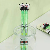 Cute Panda Gel Pen Set 0.5mm Black Ink Kawaii Cartoon Writing Pens (2-Pack)