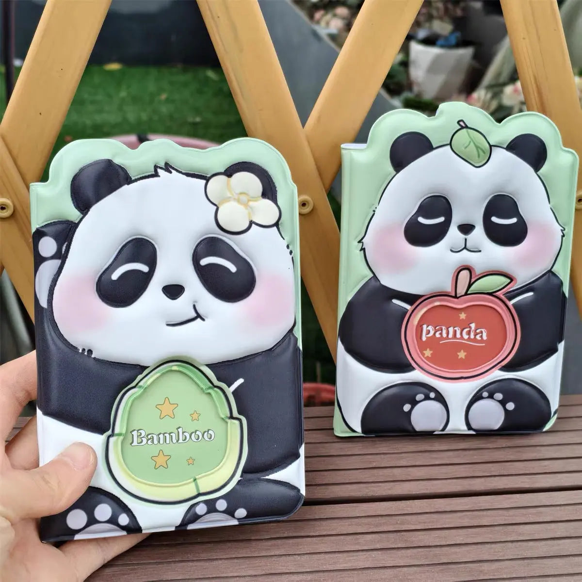 Cute Panda 3D Embossed Notebook Kawaii Soft Cover Journal Diary