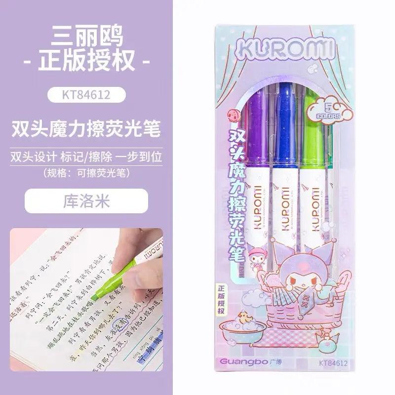 Double Ended Erasable Highlighter Set 6
