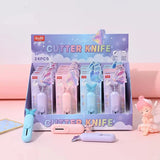 Butterfly Mini Utility Cutter Knife Cute Retractable Box Cutter for Crafts, Office & School