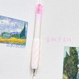 Cotton Candy Gel Pen Set Twisted Pastel Aesthetic 0.5mm Black Ink Pens for School & Journaling