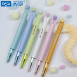 Hug Warmth Pom Pom Gel Pen 0.5mm Cute Retractable Smooth Writing Pen