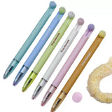 Hug Warmth Pom Pom Gel Pen 0.5mm Cute Retractable Smooth Writing Pen