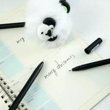 Cute Fluffy Panda Gel Pen 0.5mm Black Ink Kawaii Plush Writing Pen