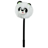 Cute Fluffy Panda Gel Pen 0.5mm Black Ink Kawaii Plush Writing Pen