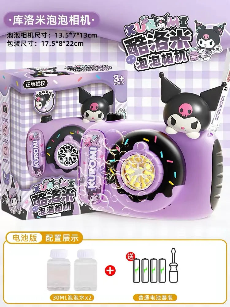 Bubble Camera Toy with LED Lights Automatic Bubble Maker for Kids