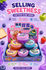 Sweet Dessert Foam Slime Soft Stretchy DIY Sensory Slime for Kids